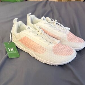 New Women's Stylish White and Pink Sneakers
